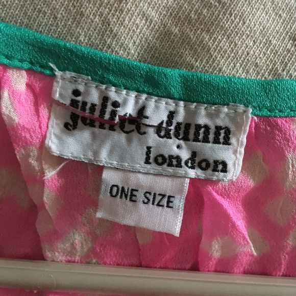 JULIET DUNN London Pure Silk Beach Resort Dress One Size - Picture 4 of 5